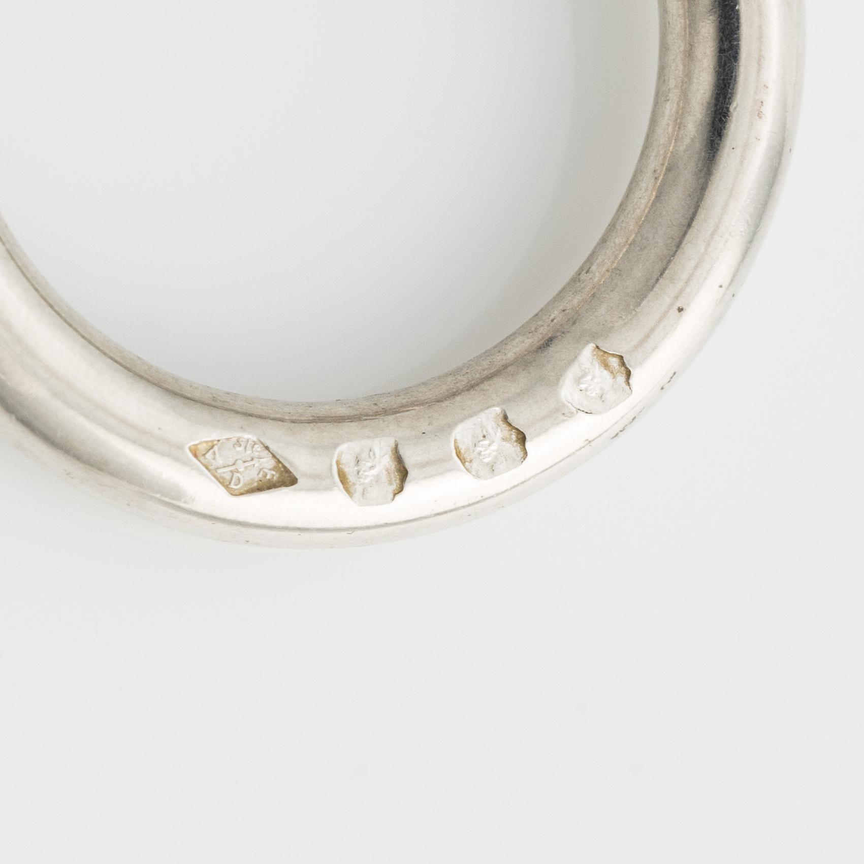 An Hermès silver necklace "Farandole".