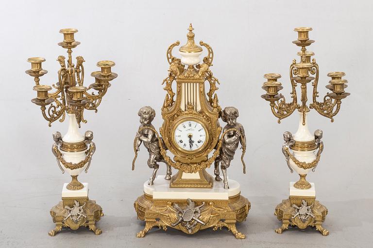 GARNITYR 3 dlr Louis XV-stil 1900-tal.