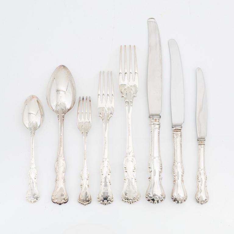 A 96 piece silver cutlery set, 'Olga', C.G.H, 1940/50s.