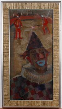 Bertil Wahlberg · WAHLBERG, BERTIL, olja på pannå. Sign. 