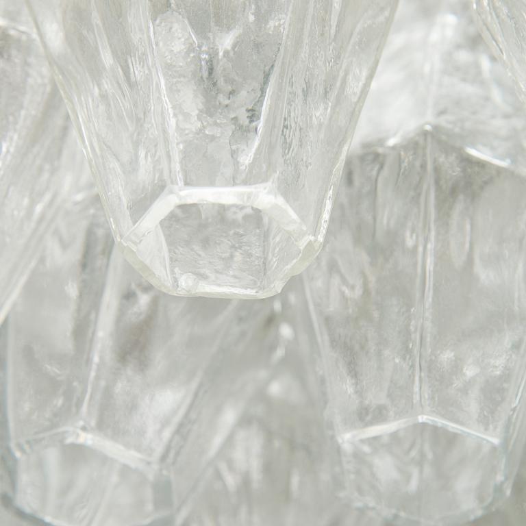Carlo Scarpa, kattokruunu, "Polyhedra", Venini, Murano, Italia 1950/-60-luvun vaihde.