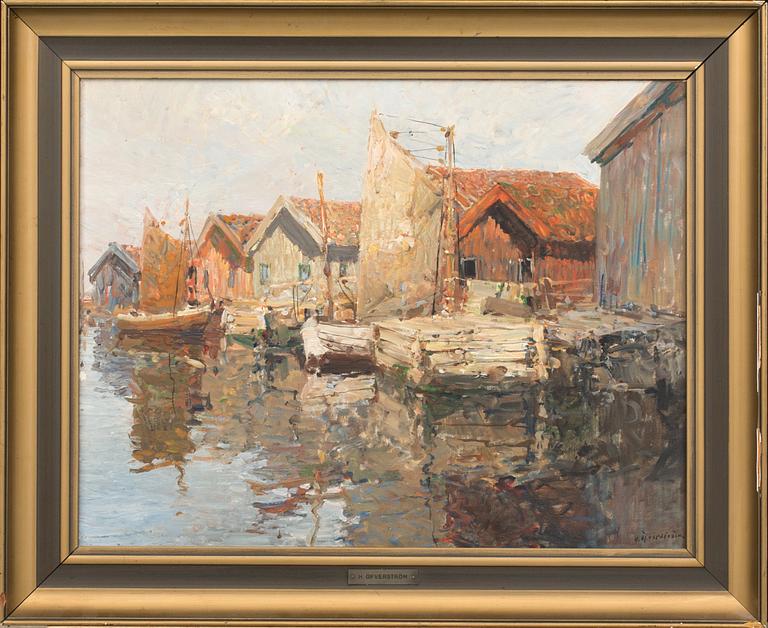 HUGO ÖFVERSTRÖM, olja på duk signerad.