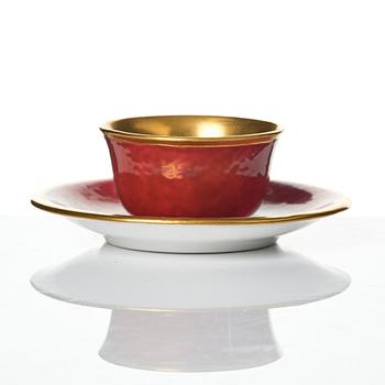 Wilhelm Kåge, a collection of ceramic, mostly "Argenta", 49 pieces, Gustavsberg, Sweden, 1930's-60's.