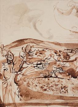 John Minton, Landscape with a waterpump.