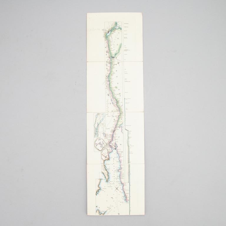 With 2-metre hand-coloured Canal Map, 1837/8.