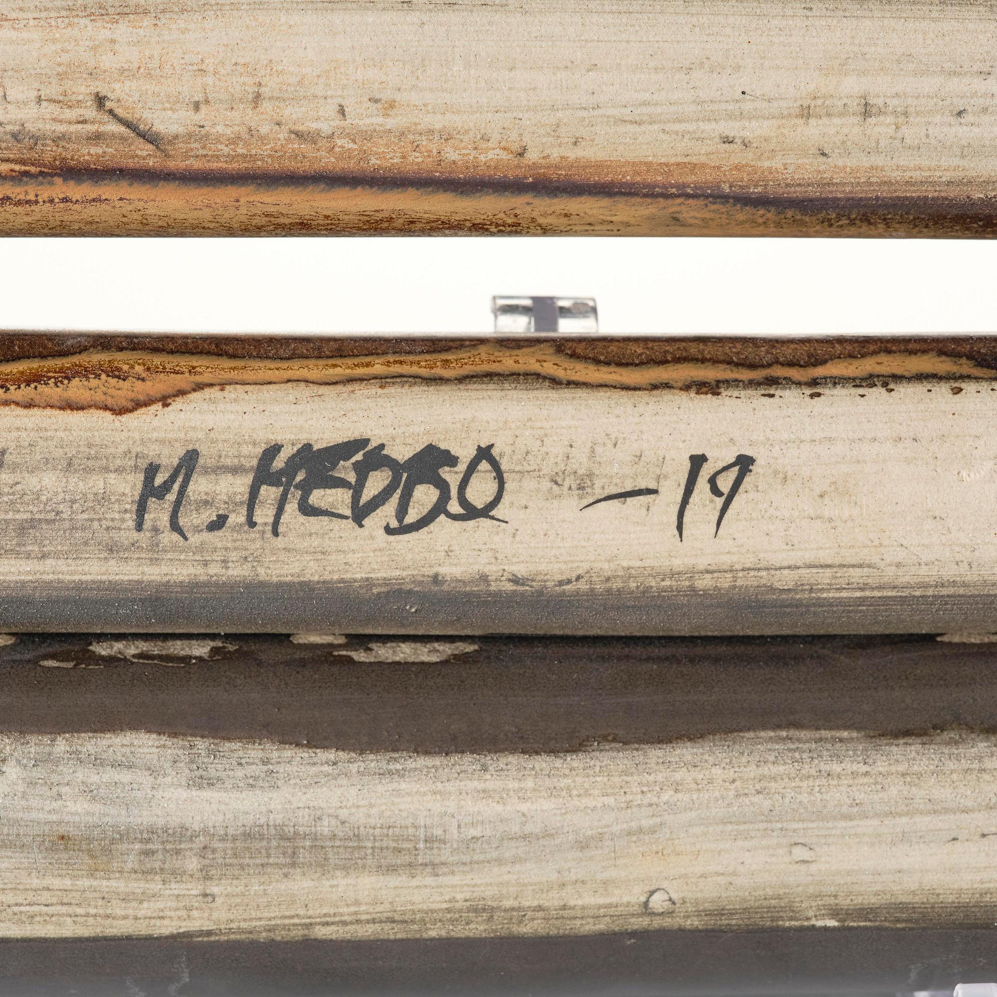 Mårten Medbo, väggskulptur, "Morfologi", stengods, egen ateljé, 2019.
