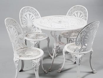 TRÄDGÅRDSGRUPP, 5 delar, 1900-talets andra hälft.