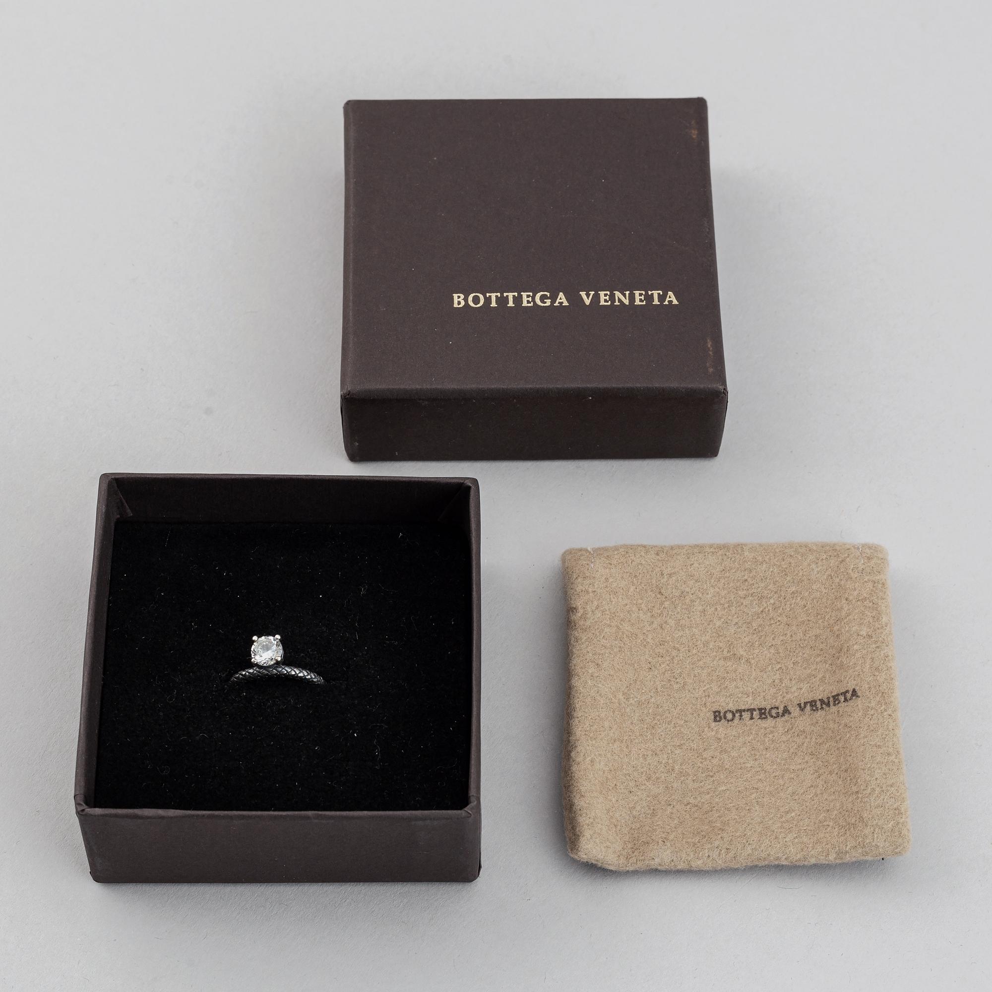 Bottega Veneta, ring och örhängen, sterlingsilver, Italien.