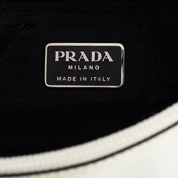 Prada, a white leather bag.