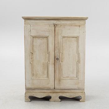 A painted pine sideboard, contemporary with older parts.