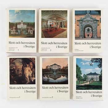 "Swedish Castles and Manor Houses", 18 volumes, Allhems Förlag, Malmö.