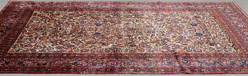 A carpet, a semi-antique silk Kashan, ca 317 x 207-210,5 cm.