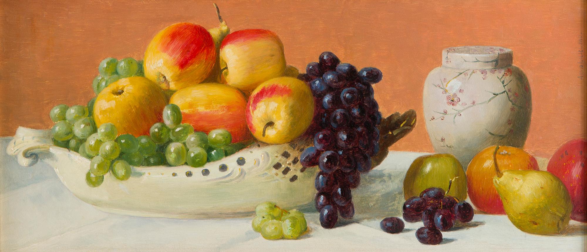 Arvid Liljelund, Still Life with Fruits.
