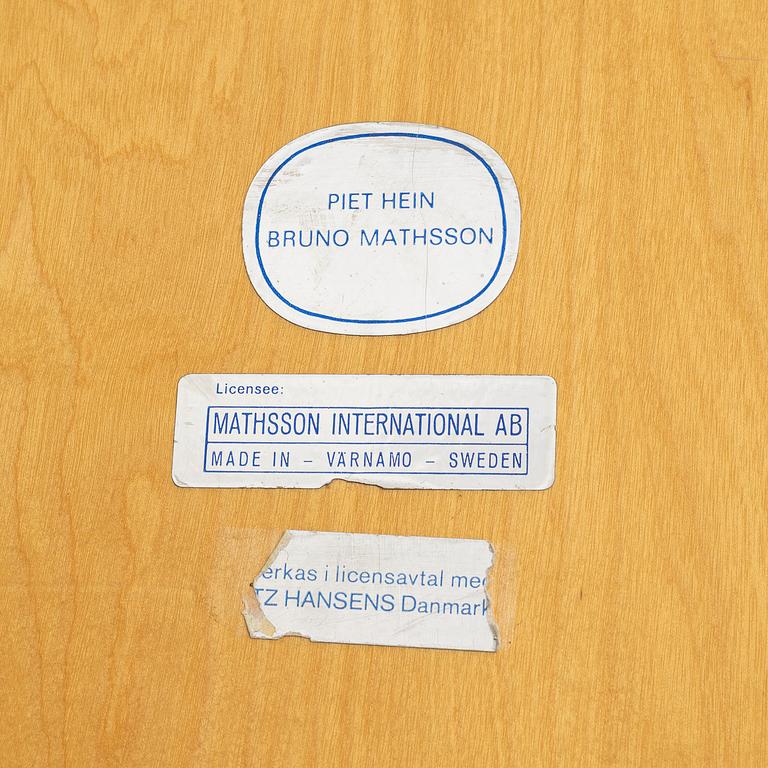 Bruno Mathsson, soffbord, "Superellips", Bruno Mathsson International, Värnamo, 1900-talets andra hälft.