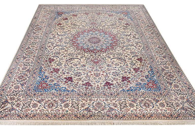 Matta, Nain, part silk, 6 laa, ca. 363 x 249 cm.