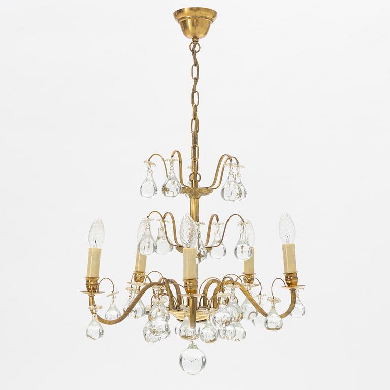 A chandelier, mid 20th Century.