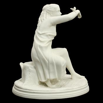 FIGURIN, parian, Gustavsberg, sekelskiftet 1800/1900.