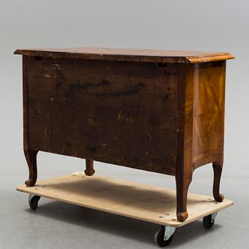 A late baroque mid 18th century chest of drawers by Christian Linning.