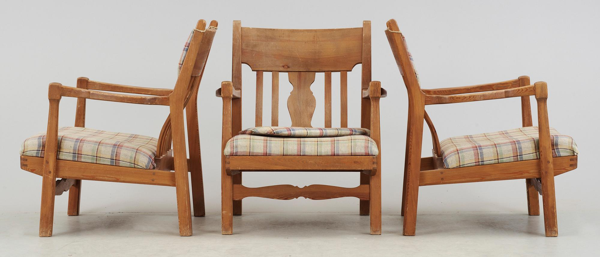 MÖBELGRUPP, 3+2+1, 1900-talets första hälft.