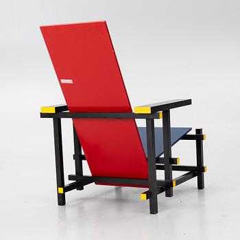 Gerrit Rietveld, “Red and blue chair”, Cassina, contemporary.