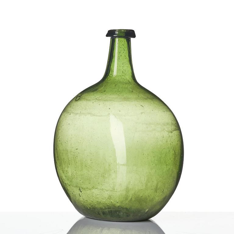 A Swedish glass bottle, 18th / early 19th century.