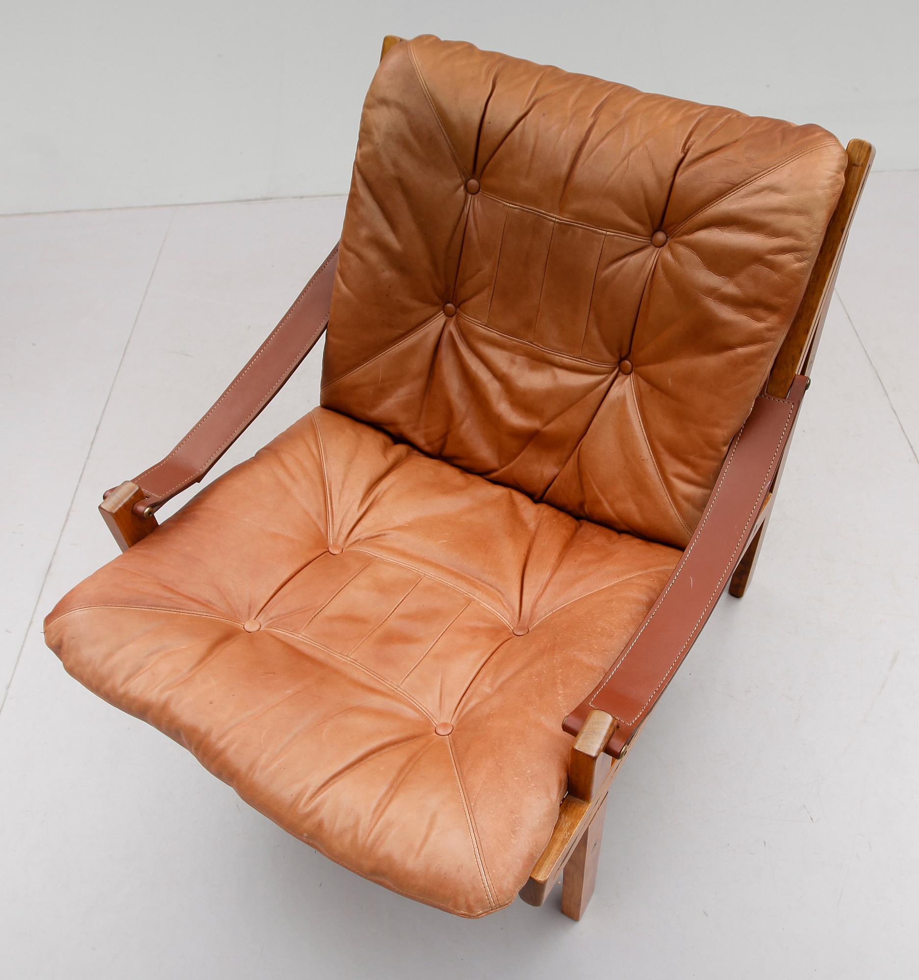 FÅTÖLJ, "Hunter", Torbjörn Afdal, Stranda Industri för Bruksbo, Norge, 1960/1970-tal.