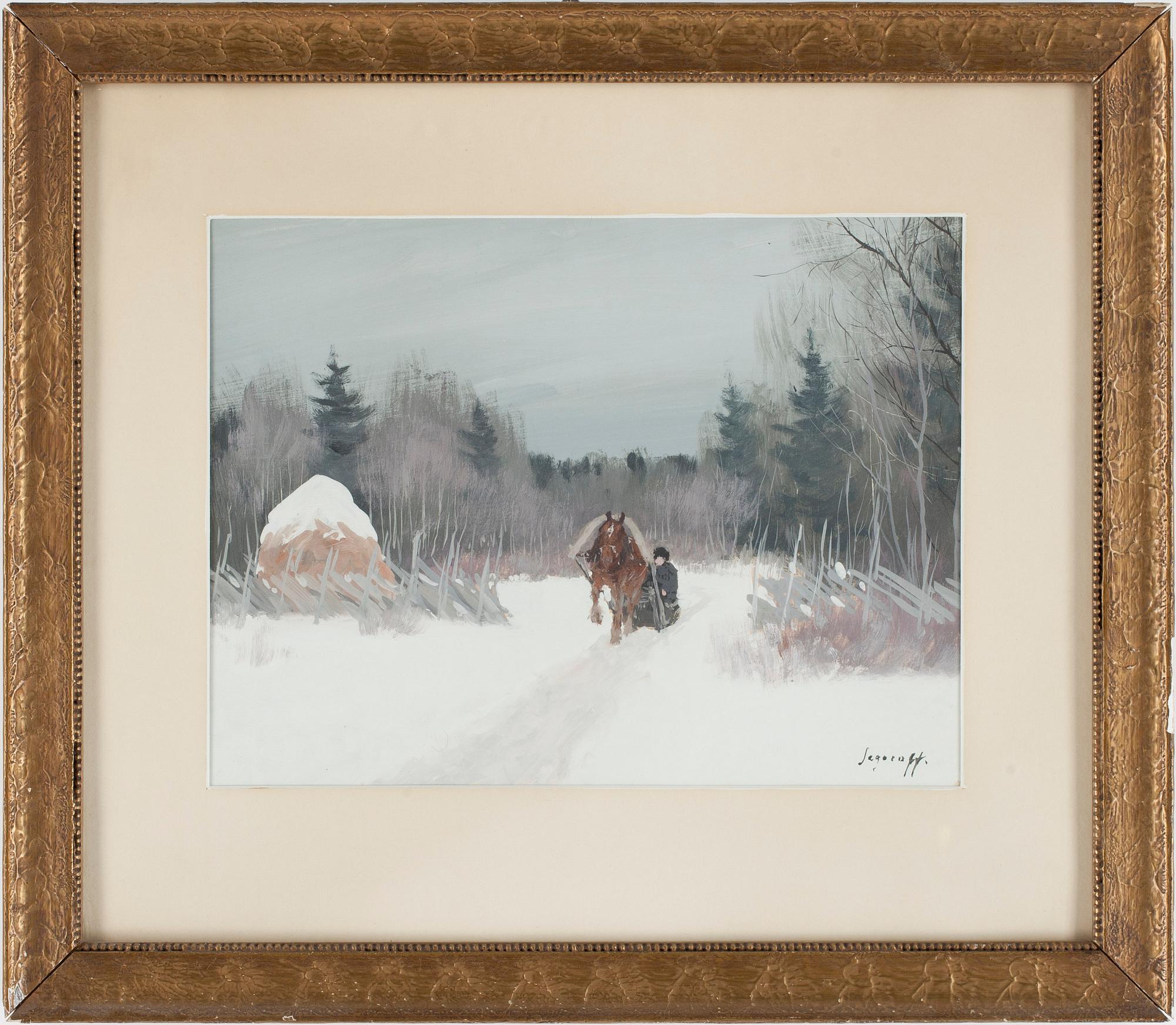 ANDREI AFANASEVICH EGOROV, gouache, sign. Iegeroff.