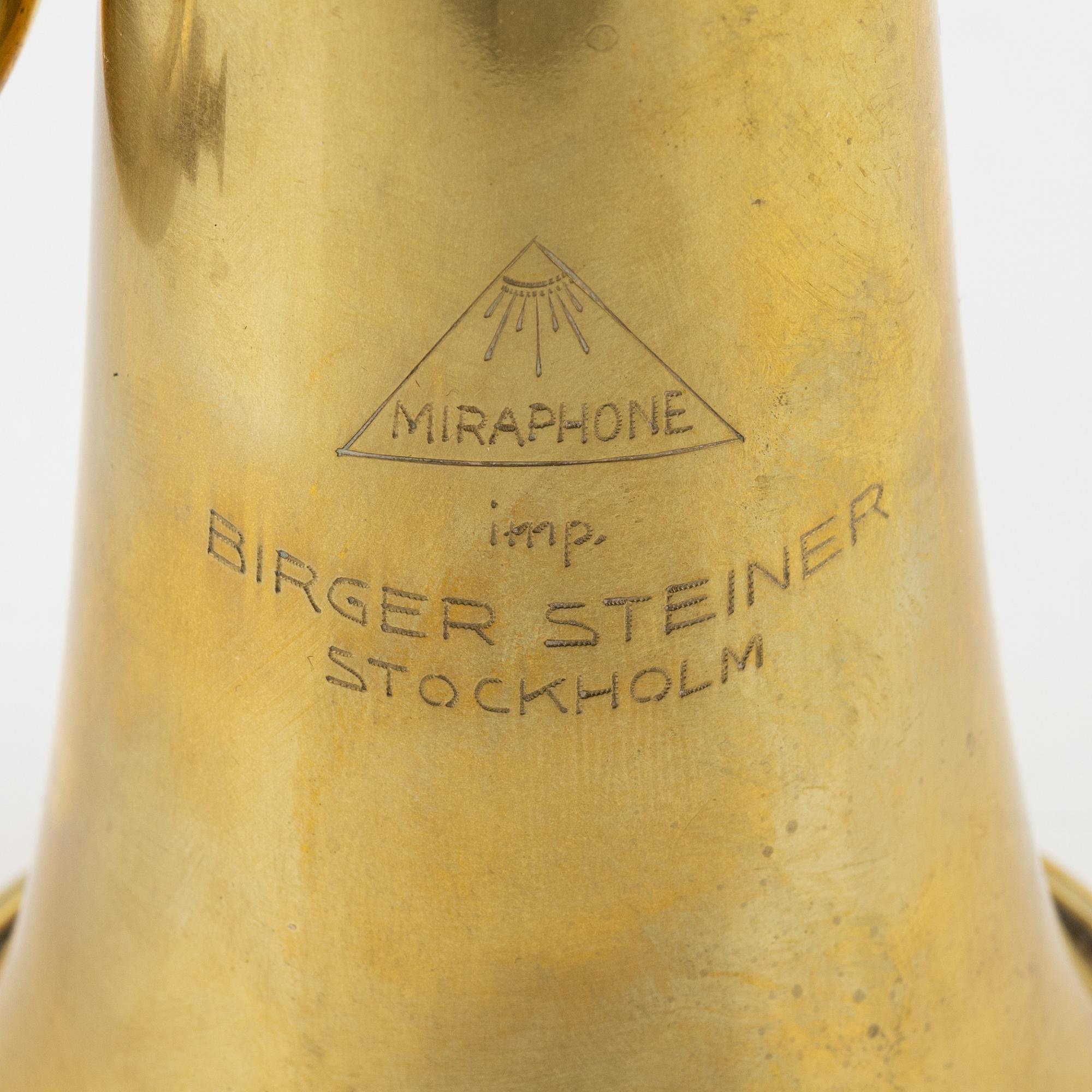A cornet, Miraphone, Birger Steiner Stockholm.