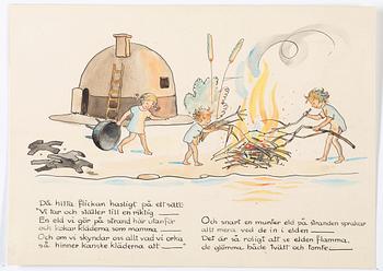 Elsa Beskow, "HATT-STUGAN. Bilderbok av Elsa Beskow".