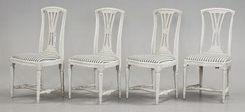 STOLAR, 4 st, gustaviansk stil, 1900-tal.