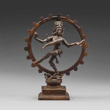 772. A bronze figure of Shiva Nataraja, India, early 20th Century.