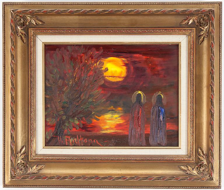 VEIKKO AALTONA, Oil on canvas, signed.