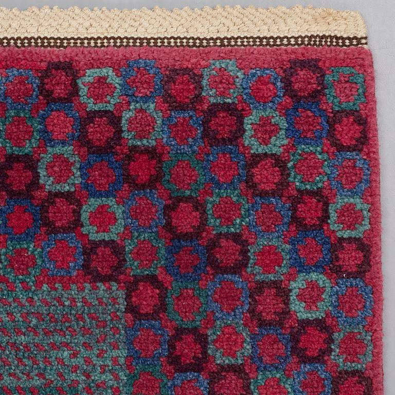 Barbro Nilsson, A CARPET, "Rödingen", knotted pile, ca 316,5 x 255 cm, signed AB MMF BN.