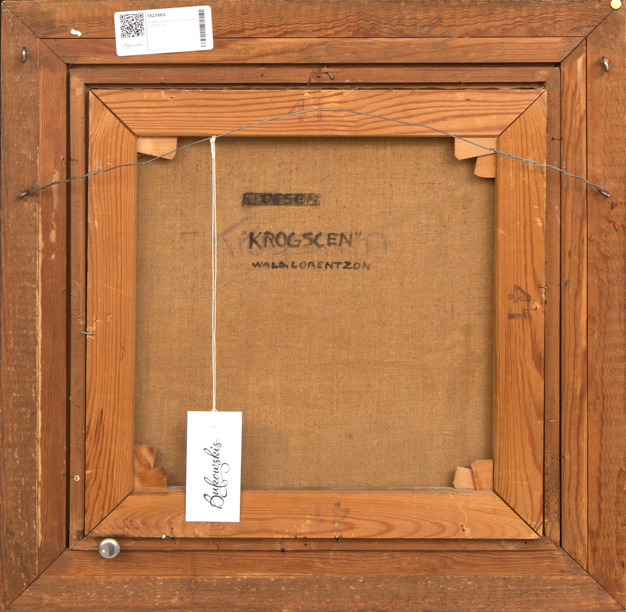 Waldemar Lorentzon, oil on canvas, signed.