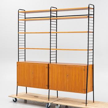 A bookcase, mid 20th Century.