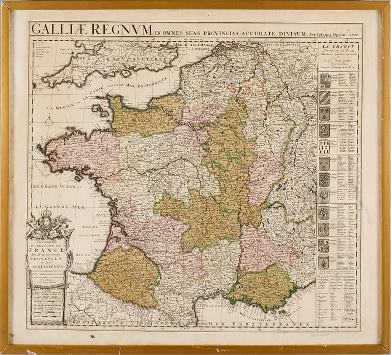KOPPARSTICK, karta, Petrum Husson 1708.