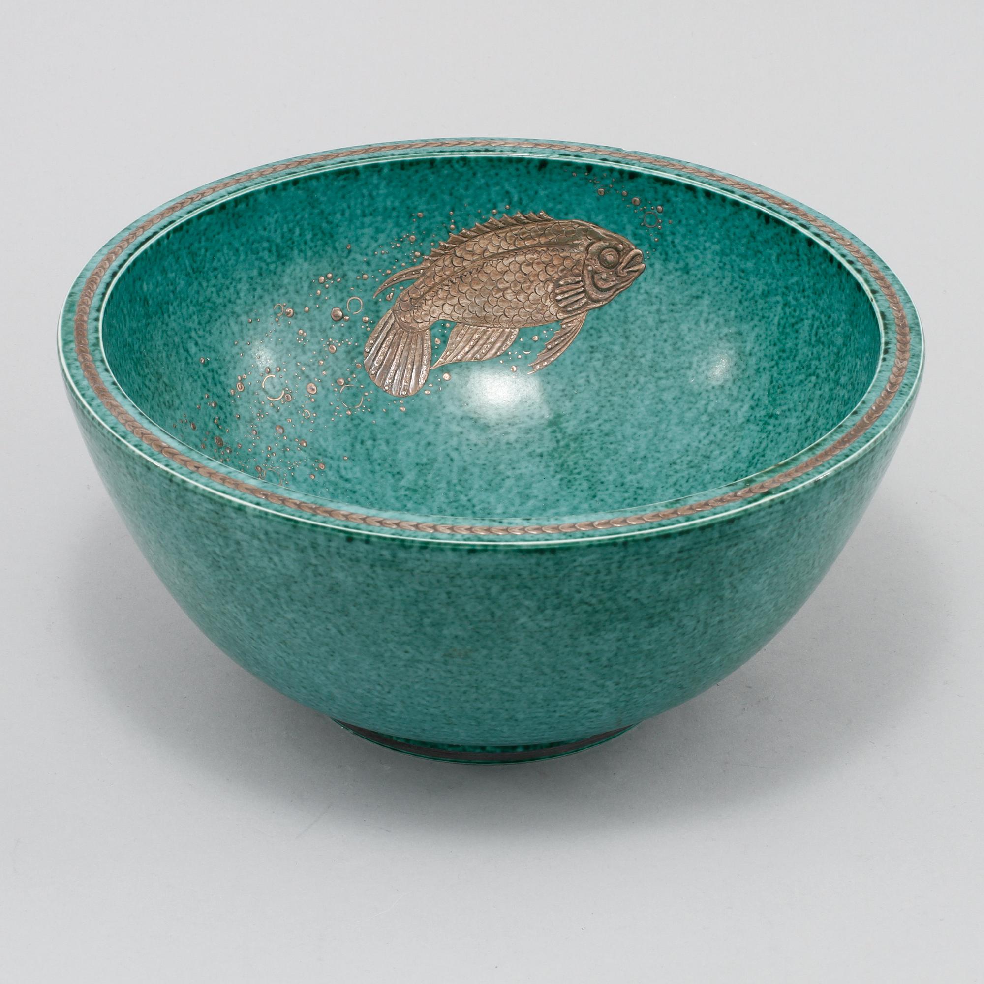 SKÅL, stengods, "Argenta", Wilhelm Kåge, Gustavsberg, 1938.