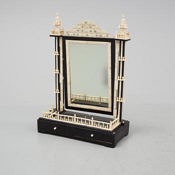 A 19th century toilet mirror by Jan Petter Jansson, "Bonna-Janne" (1829-1914).