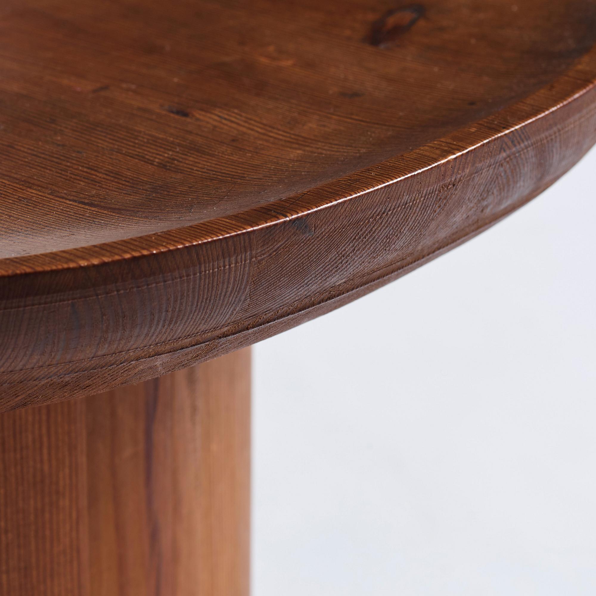 Axel Einar Hjorth, a stained pine 'Utö' table, Nordiska Kompaniet, 1930s.