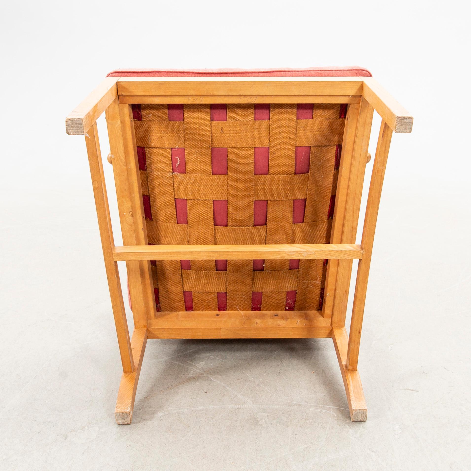 Josef Frank, fåtölj, modell "667", Svenskt Tenn, 1900-talets slut.