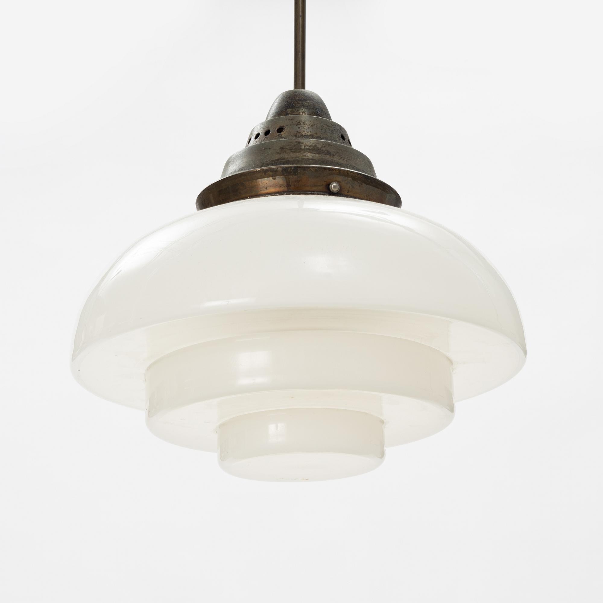 A ceiling light, mid 20th century.