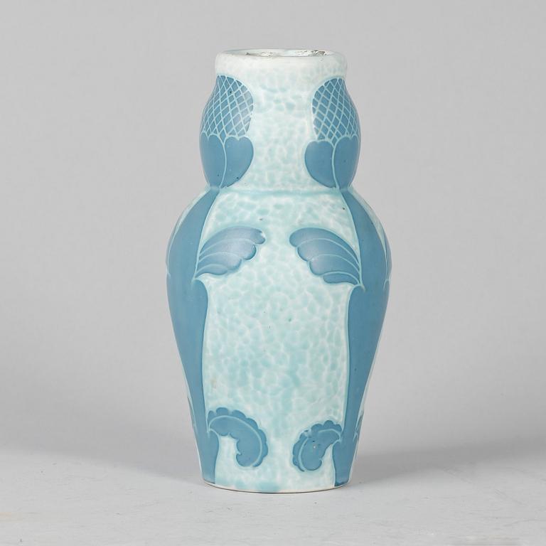 VAS, stengods, sgrafitto,  jugend, Josef Ekberg, Gustavsberg.