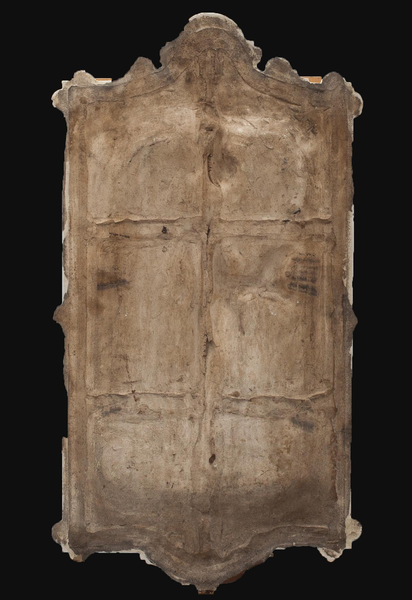 VÄGGPLATTA, flintgods, 1800/1900-tal.