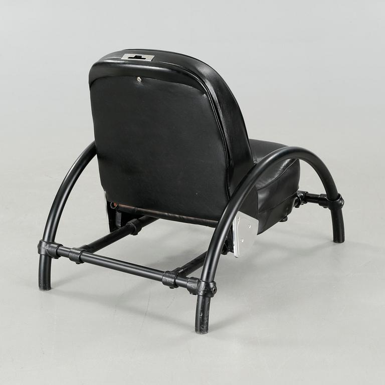 "Rover chair" by Ron Arad, One Off Ltd, London, 1980s.