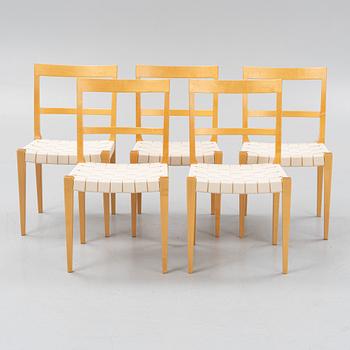 Bruno Mathsson, stolar, 5 st, "Mimat", Bruno Mathsson International, Värnamo, 1995-2001.