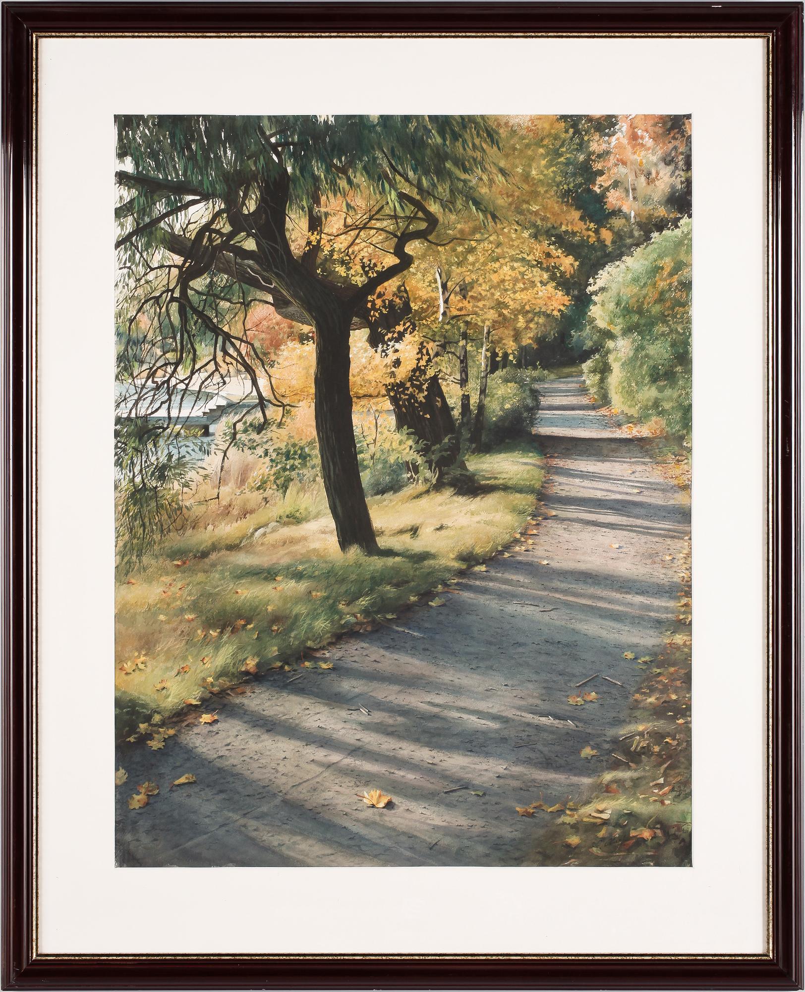 STEPHEN CLARK, akvarell, sign.