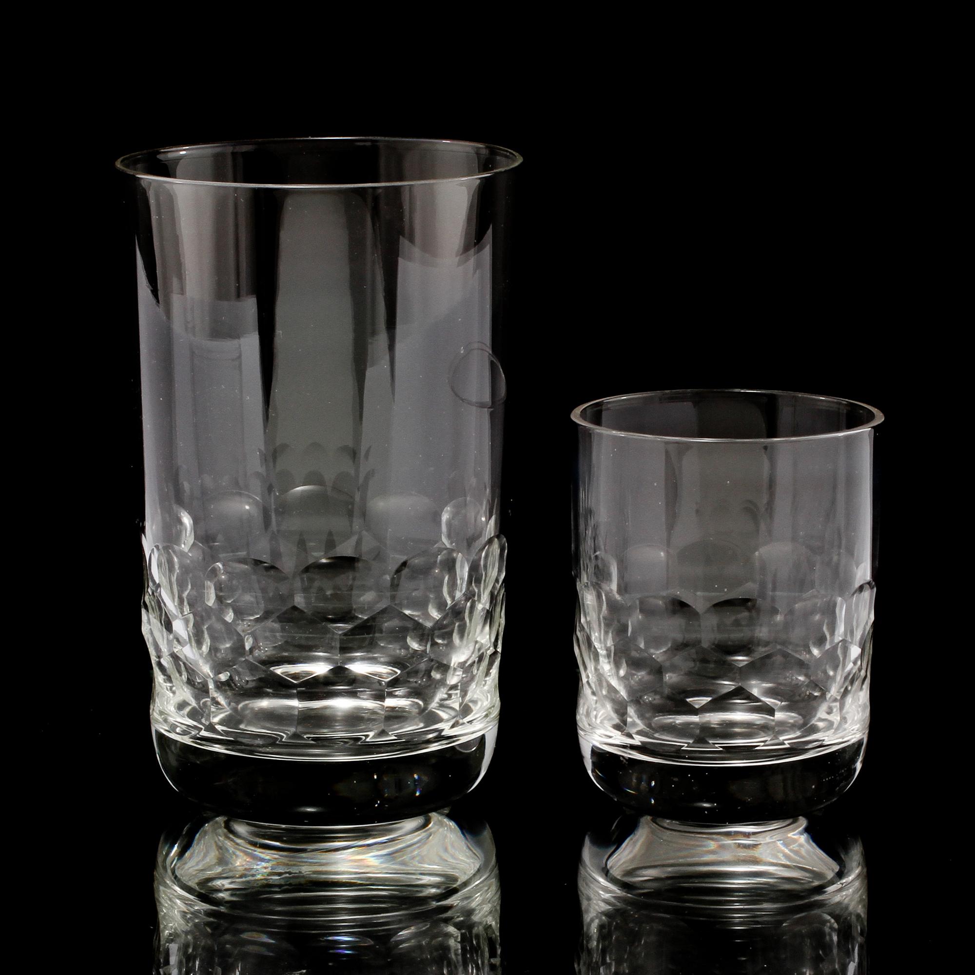 GLASSERVIS, 70 delar, "Ekeberga", Kosta, 1900-talets andra hälft.