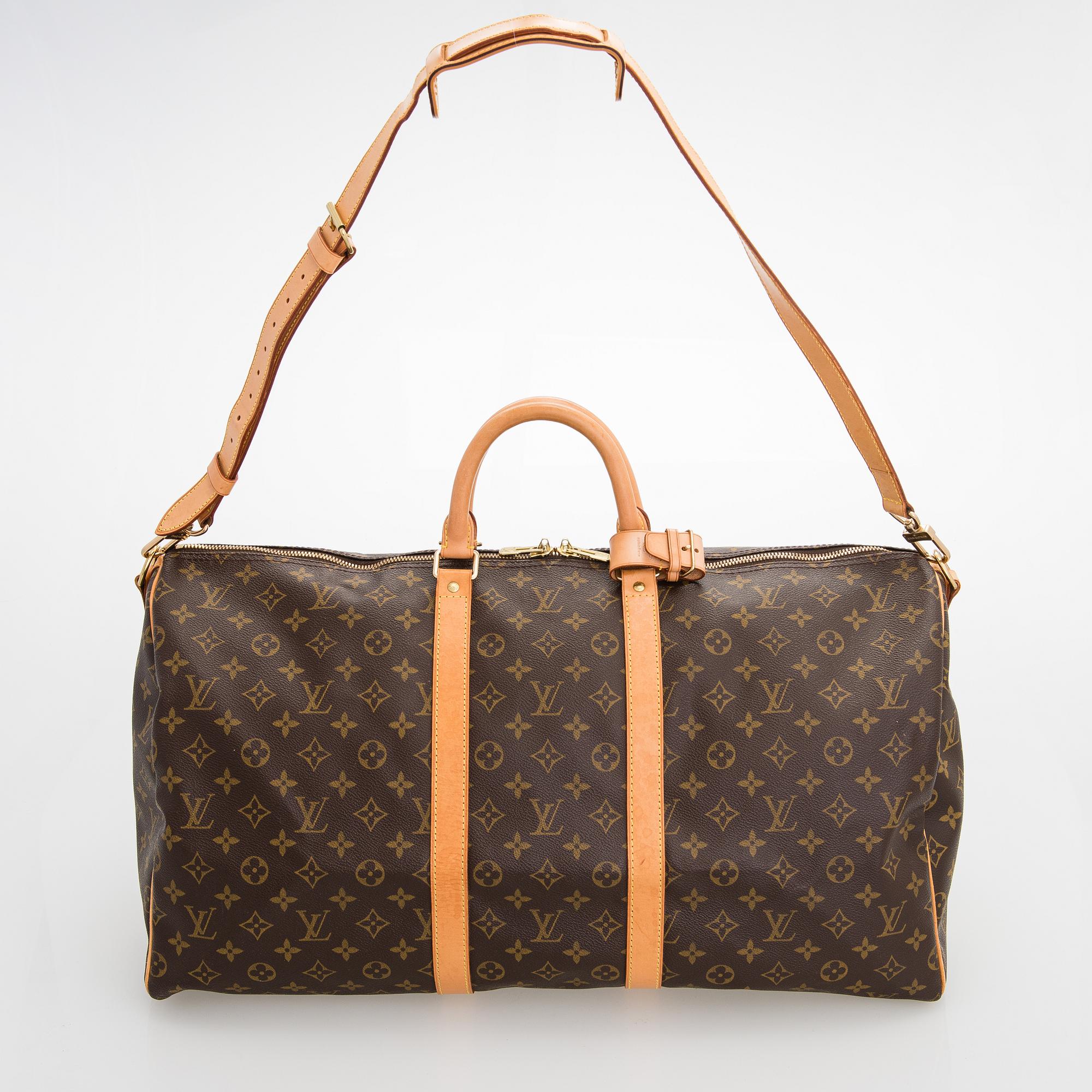 Louis Vuitton, A Monogram 'Keepall 55 Bandoulière' Weekend bag.