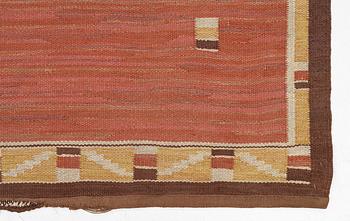 A flat weave carpet, c. 360 x 265 cm.