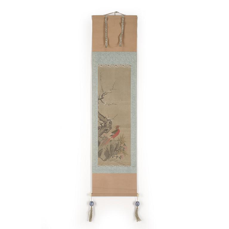 OKÄND KONSTNÄR, kakemon, med två porslinstyngder, Japan 1900-tal.